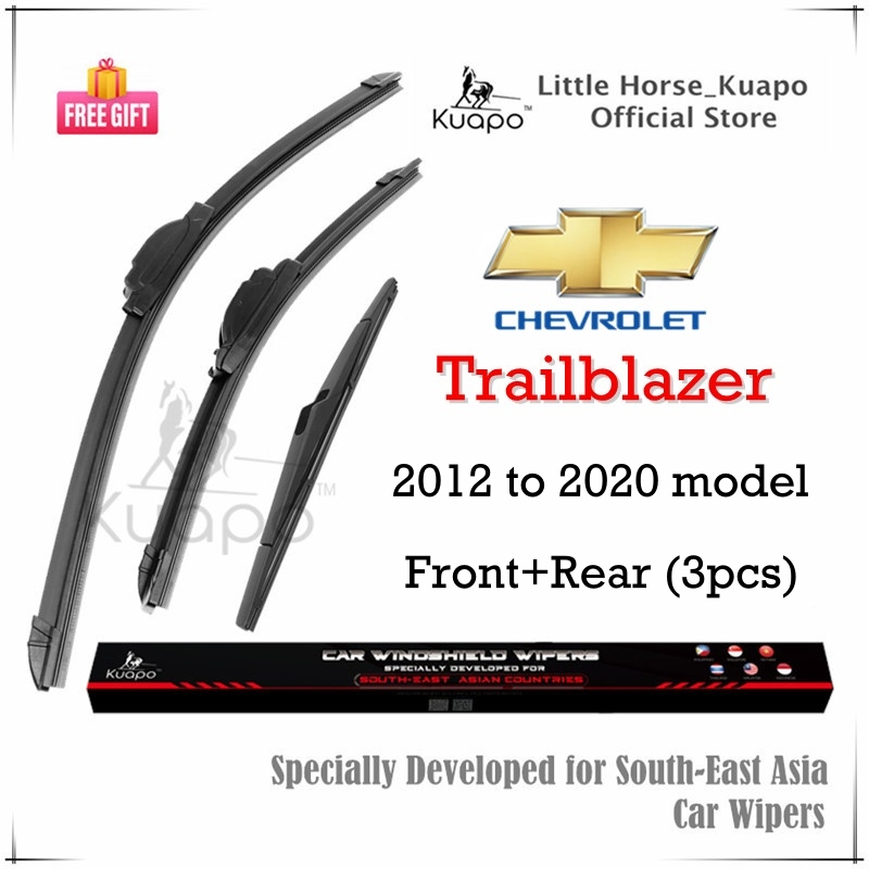 (Front+Rear 3pcs) Chevrolet Trailblazer Wiper Blade Set for 20122020