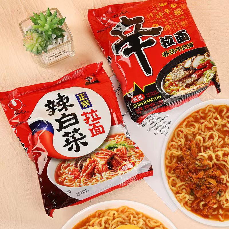 Korean Spicy Kimchi Flavor Shin Ramyun, 1 Pack, 120g | Shopee Philippines