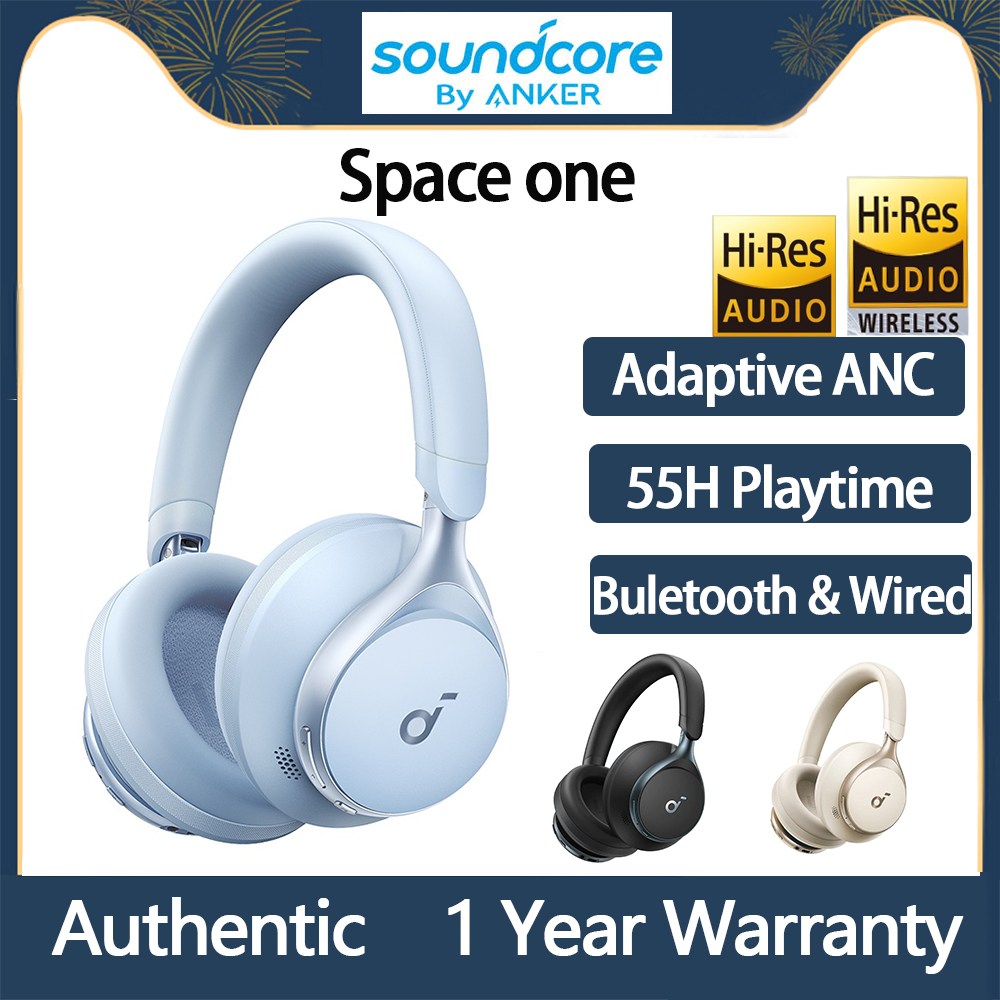 Original Anker Soundcore Space One Wireless Bluetooth Headphone Active 