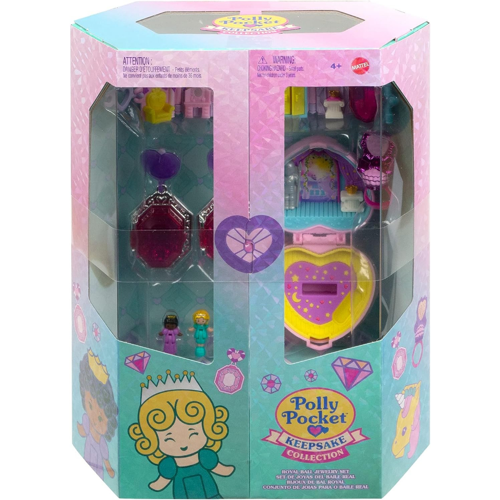 Polly Pocket Collector Compact with 2 Dolls Keepsake Collection Royal Ball Jewelry Set Collectible Toy with Unicorn Castle Theme HHX85 Shopee Philippines