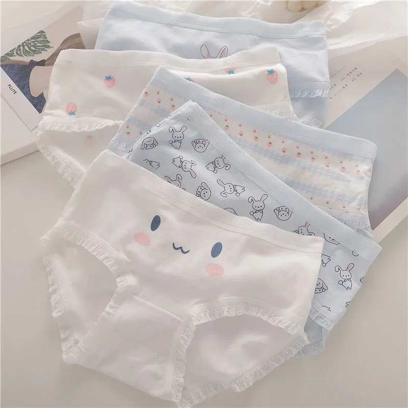 5 pcs Sanrio Underwear Kuromi Children's Panties Cartoon Stellalou ...