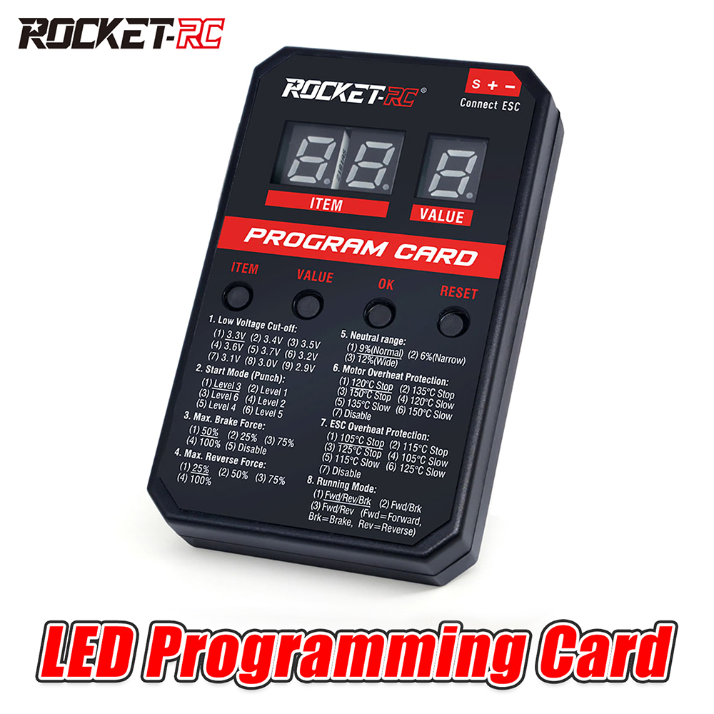 ORCA 800 Series V2.0 – ESC Brushed 80A Avec Carte Programme – ES24BRU80V2 – Neuf
