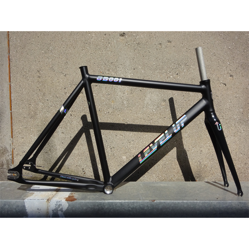 LEVEL UP Frame GB001 Fixed Gear 700c Aluminum 49cm 52cm 55cm Single Speed Bicycle Frameset better than tsunami snm100