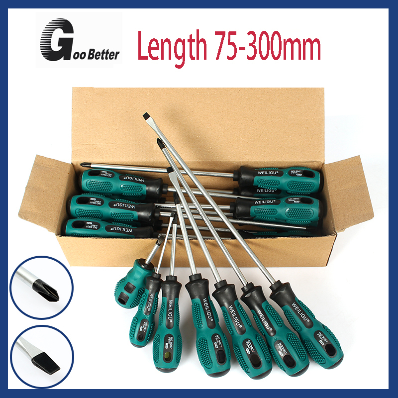 75300mm Extended Screwdriver Cross/Flat Mouth CRV Tightening