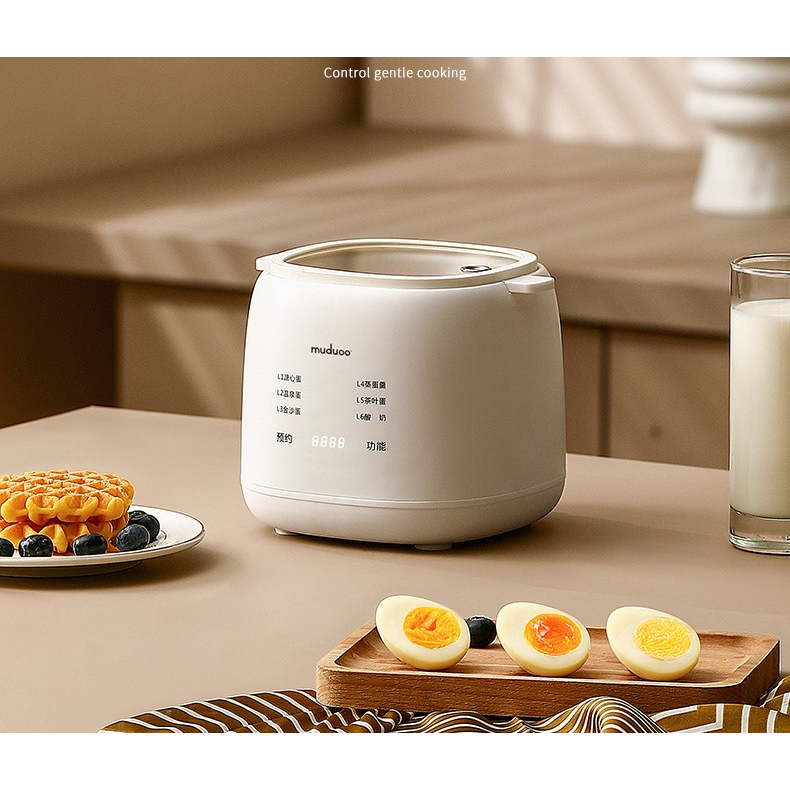 220V Electric Hot Spring Egg Boiler Steamer Stewed Eggs Custard Candy Heart Egg Steaming Cooker