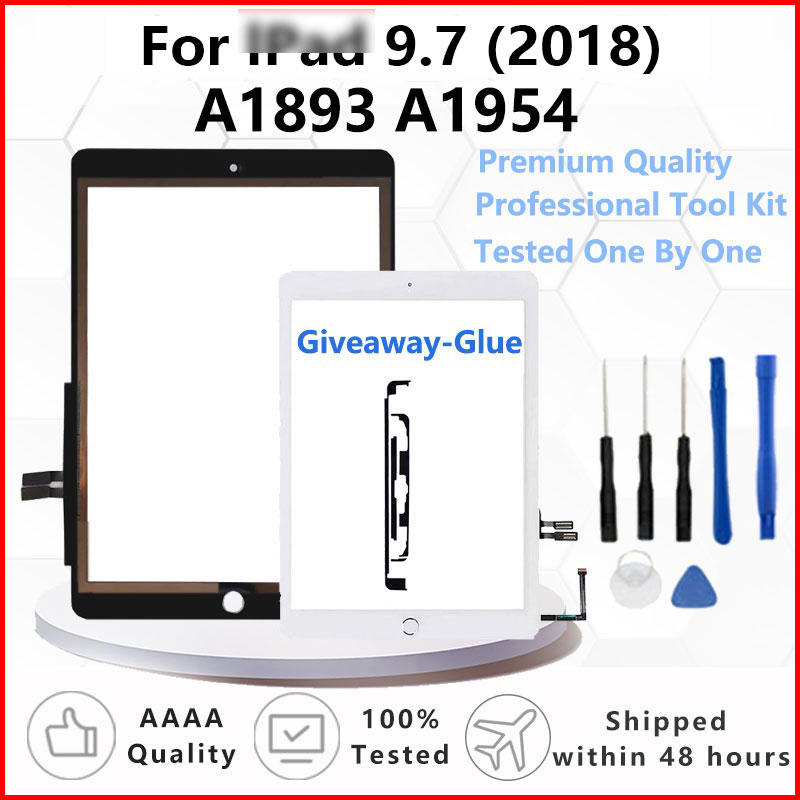 For iPad 6 6th Gen 9.7 2018 LCD A1893 A1954 Outer Touch Screen