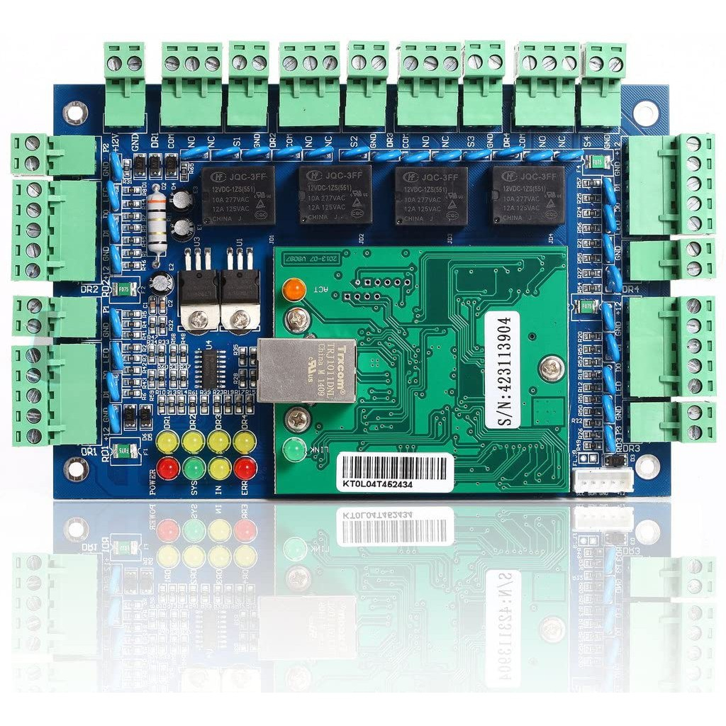 4 Doors Professional Wiegand 26-40 Bit Tcp Ip Network Access Control ...