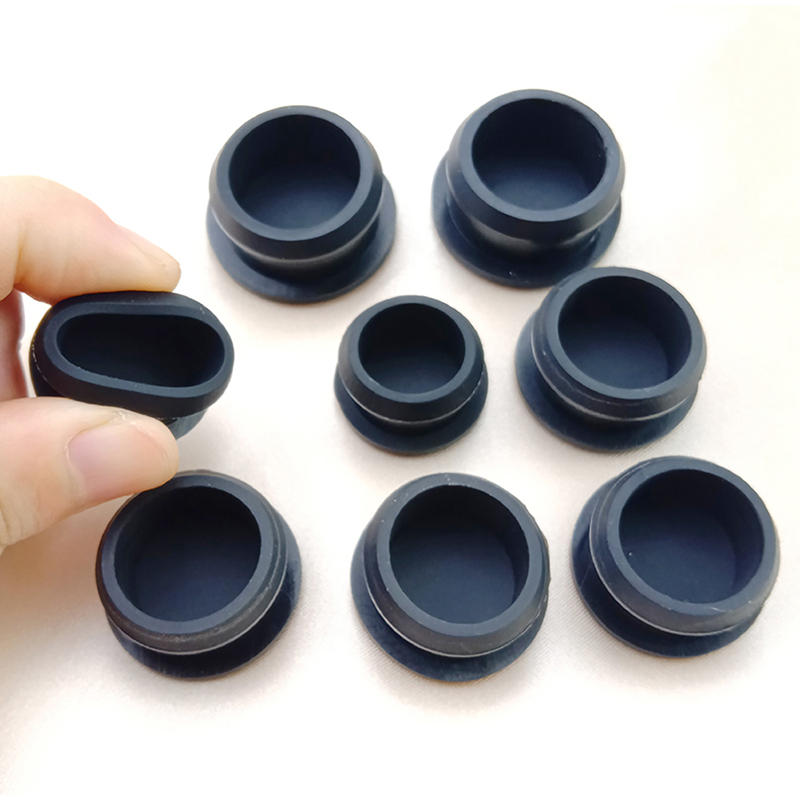 10.5mm30mm Black Silicone Hole Plug Reverse Buckle Rubber Plug