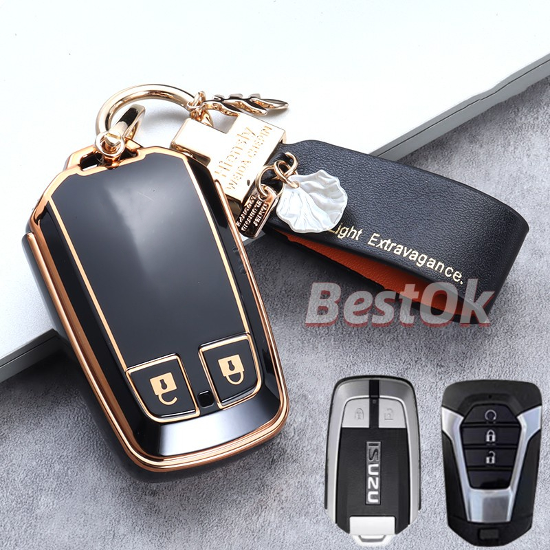 TPU Car Key Case Cover with Keychain for ISUZU X Series Dmax Mux 2021 D ...