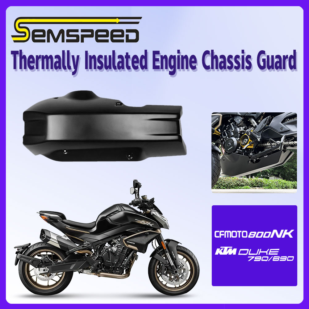 【SEMSPEED】For CFMOTO 800NK 800 NK KTM DUKE 790 890 2023-2024 Motorcycle  Lowering Engine Chassis Guard Cover Skid Protector