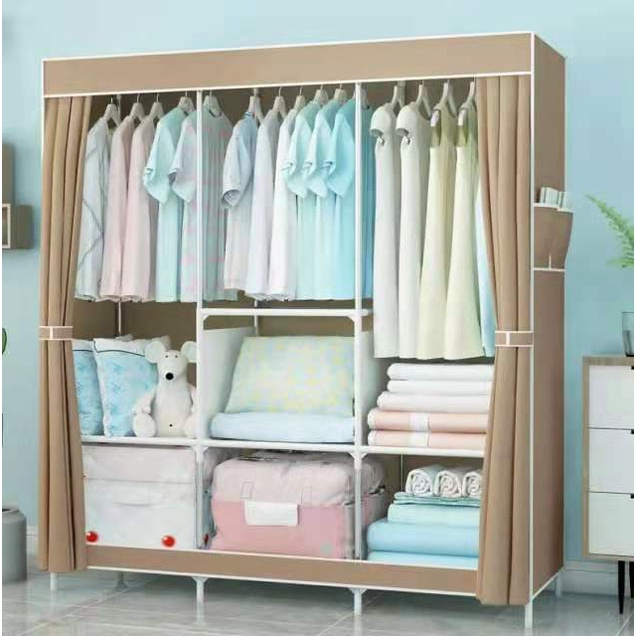 BYKOSION Large Size Clothes Storage Wardrobe Cabinet Fashion Multi ...