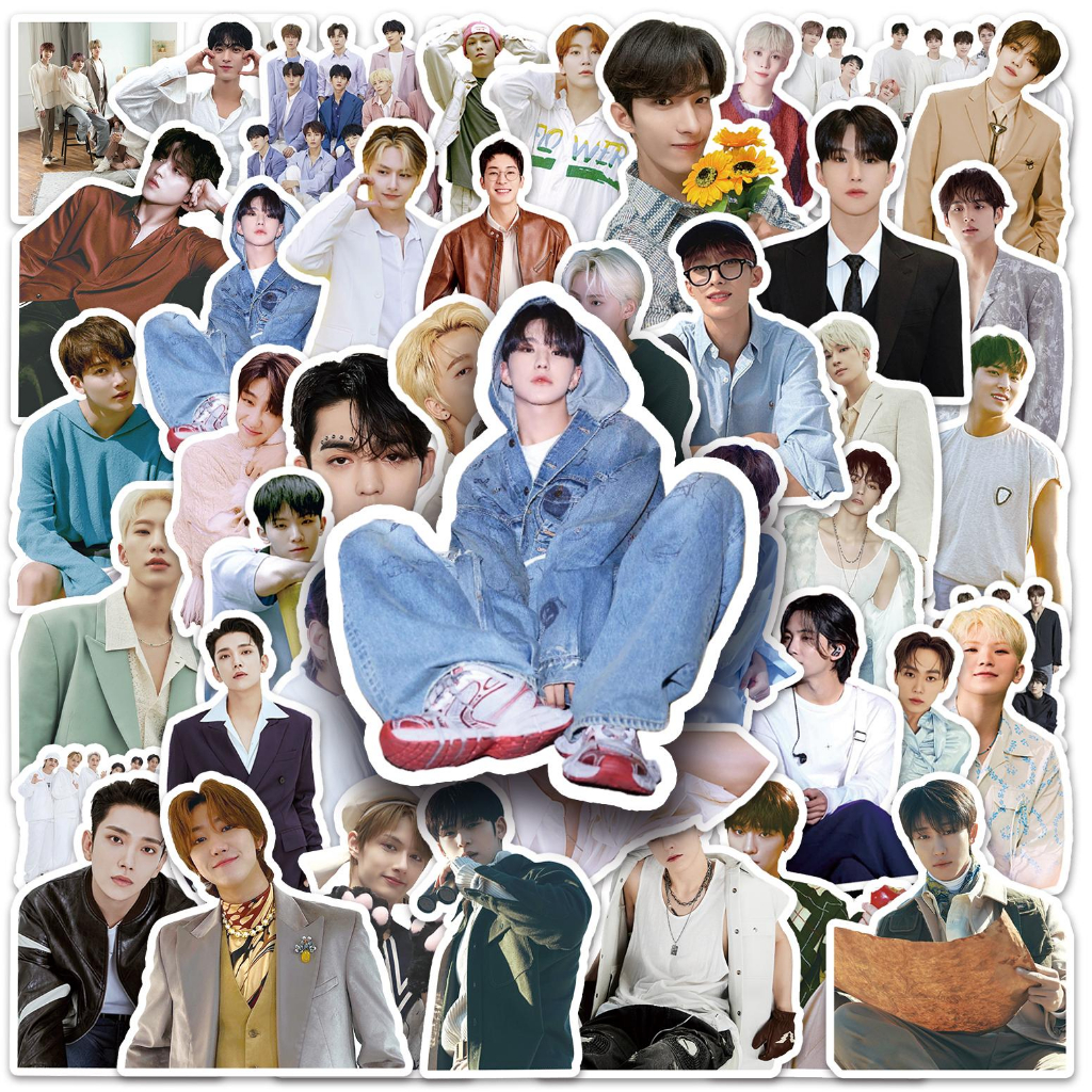 Brand-new 50 Piece Seventeen Kpop DIY Creative Stickers for decorating