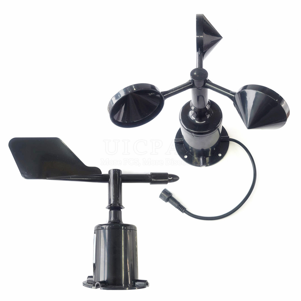 30m/s Weather Station Outdoor 3 Cup Anemometer Sensor Polycarbon Fiber ...