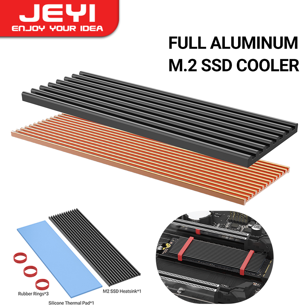 Jeyi M 2 Ssd Heatsink Aluminum Ps5 Radiator Solid State Drives Cooler Silicone Thermal Pad For