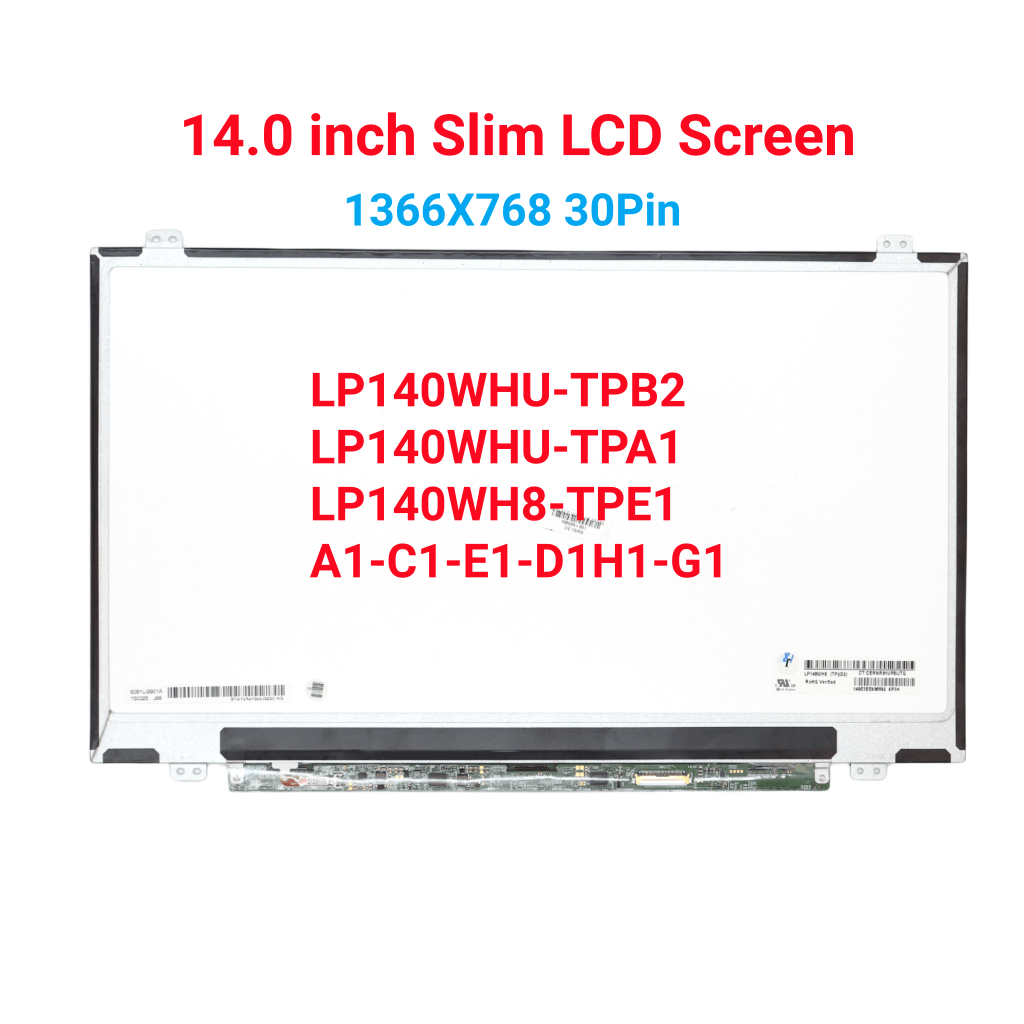 Inch Laptop Lcd Matrix Led Screen B Xtn Lp Wh Tps Hb Wx N Bge E Edp