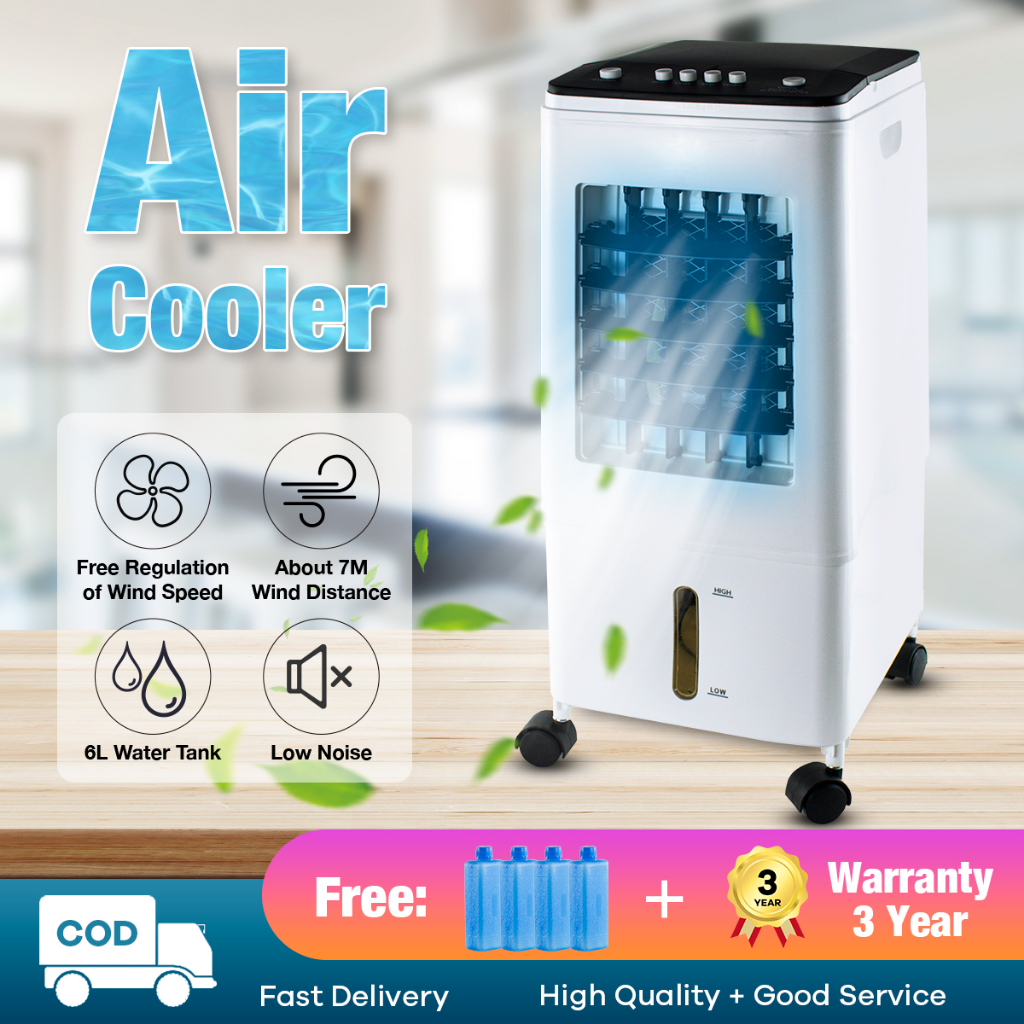 Air Cooler Home Appliances With 6L Water Tank ThreeSpeed Regulation