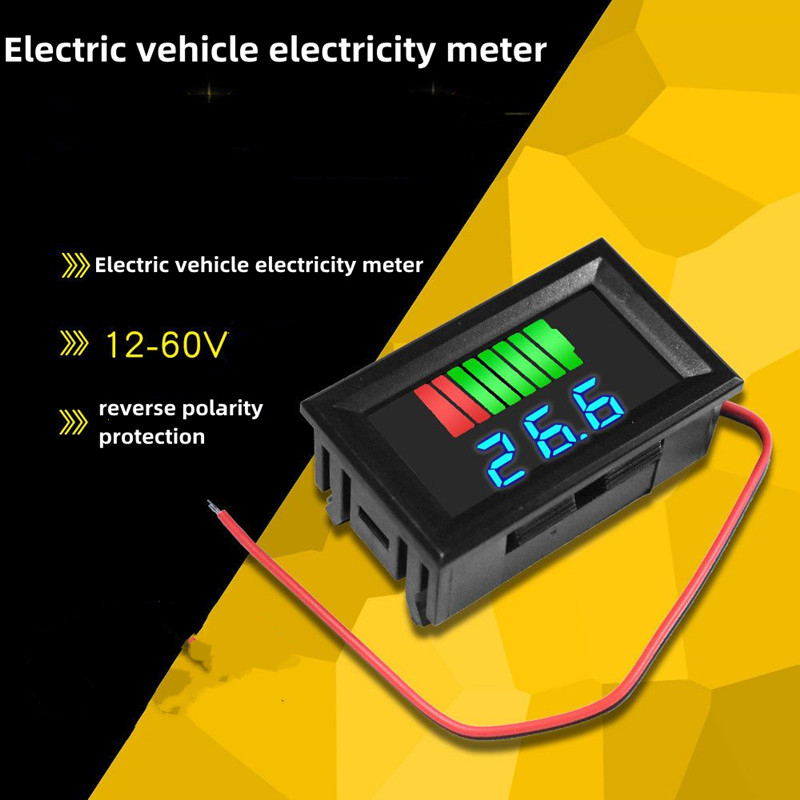 Electric Vehicle Voltage Electricity Meter 12V60V 72V 84V Electric