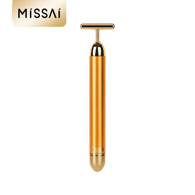 Missai SL02 24k Gold Vibration Facial Slimming Face Beauty Bar Pulse