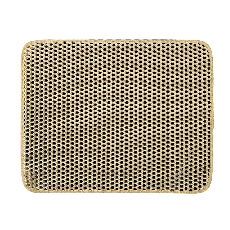 Cat Litter Mat EVA Double Layers Easy Clean Waterproof Cat Litter