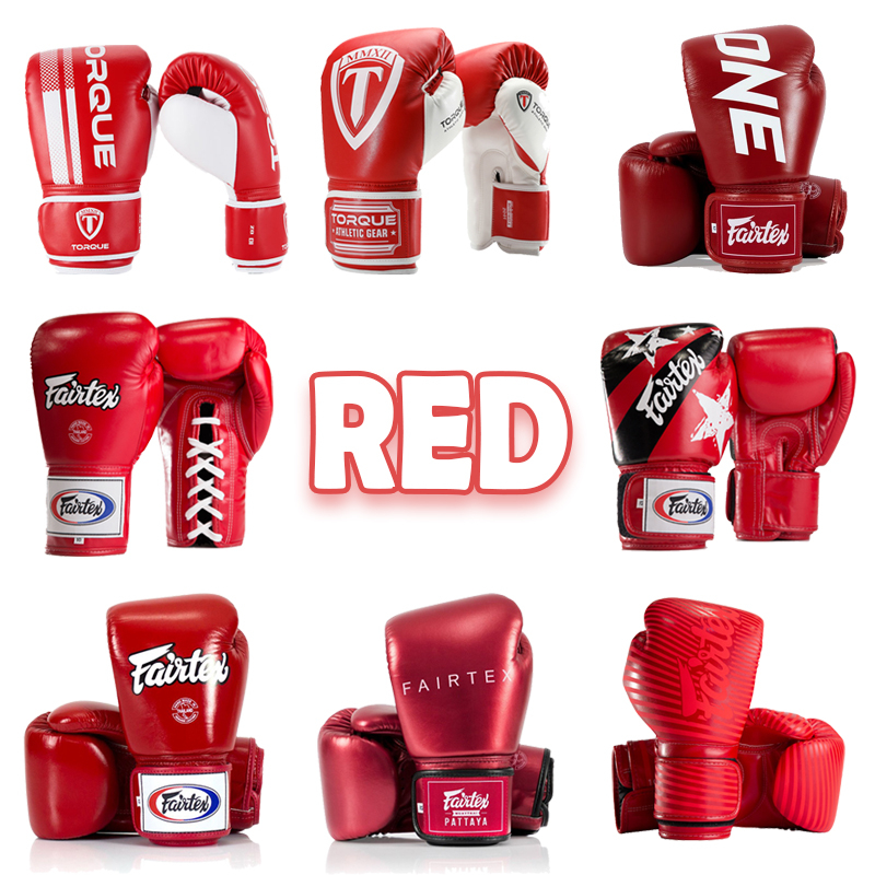 Boxing Gloves/Muay Thai Gloves Red Collection, Boxing Wrap Quick Hand