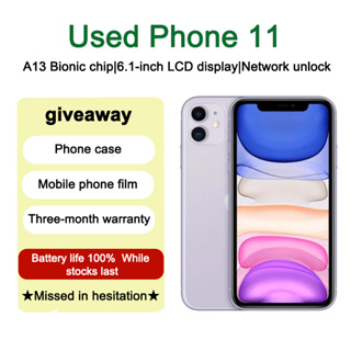 Apple iPhone 11, US Version, 256GB, White - Unlocked (Renewed)