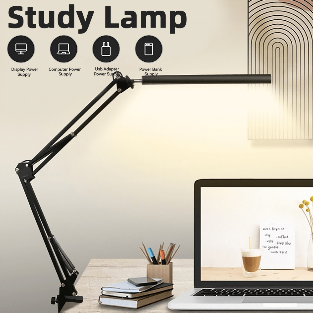 LED folding metal desk lamp learning to read eye protection desk lamp