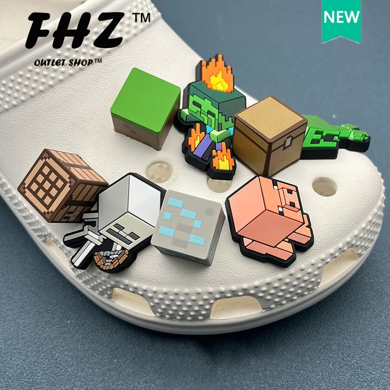FHZ™ Crocs jibbitz Minecraft Limited Edition Crocs charms For Men and
