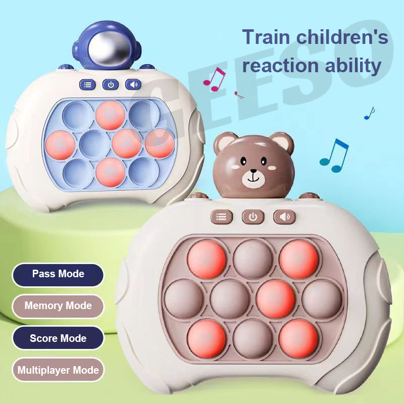 Quick Push Game Console Pop It Game Machine Educational Toys Children's ...