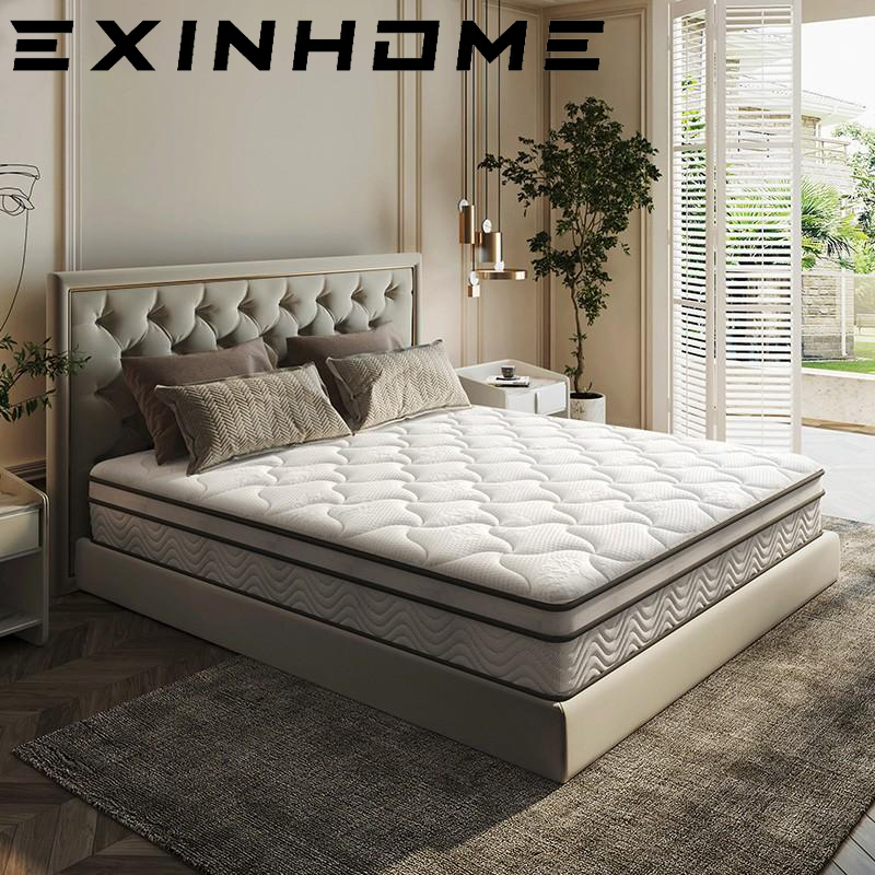 EXINHOME Spring Memory Foam Mattress Bed Single/Double/Queen/King Size