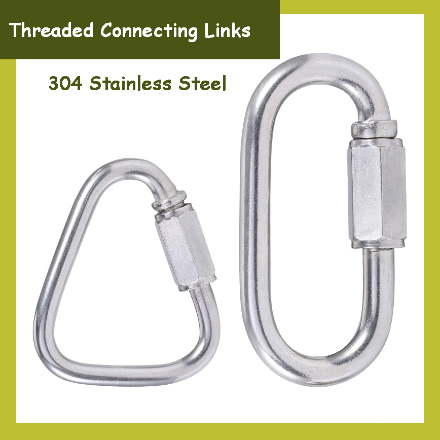 Threaded Connecting Links Not for Lifting 304 Stainless Steel