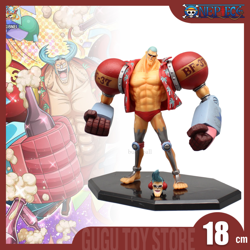 One Piece Figure Franky Gk Anime Figures Franky 18cm Pvc Figurine Collection Model Doll Desk