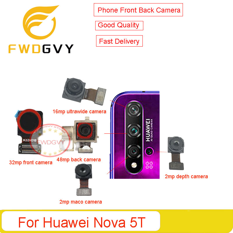 For Huawei Nova 5T Front Back Camera Main Frontal Facing Selfie Camera ...