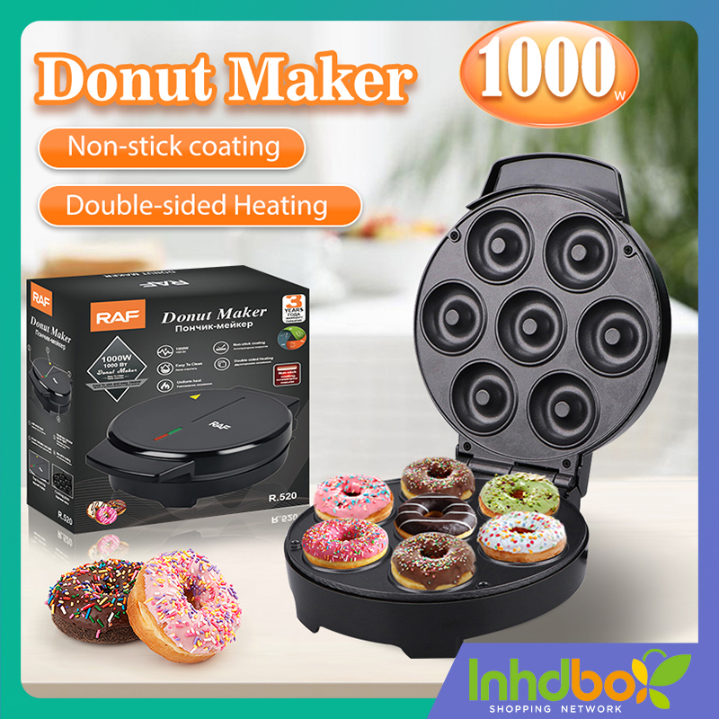 RAF 7/12/16 Holes Mini Donut Maker Electric 16 Donut Machine Doughnut ...