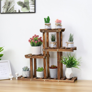 5 Tier Wood Plant Stand Indoor Outdoor Tall Plant Shelf - Temu