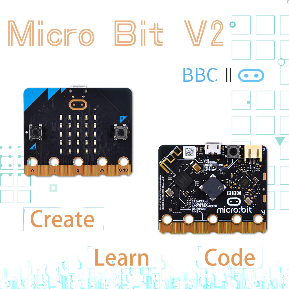 52Pi MicroBit Basic Starter Kit, MicroBit development board, acrylic ...