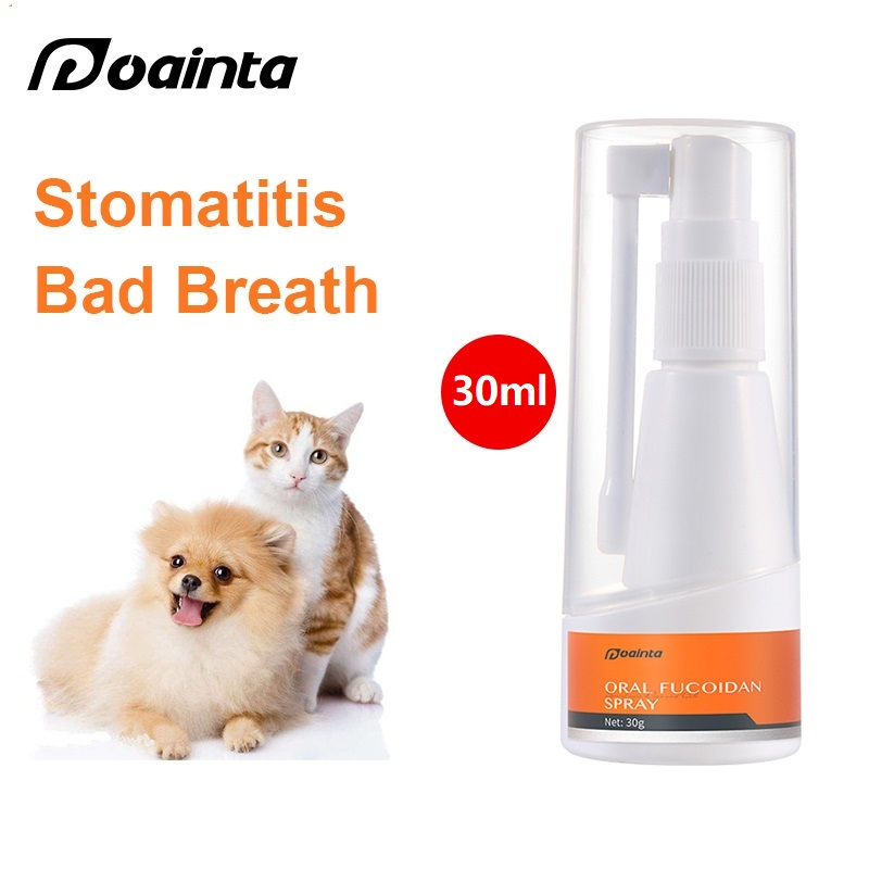 Puainta Pets Oral Spray For Dog And Cat Bad Breath Stomatitis Mouth Ulcer Treatment Care 30ml