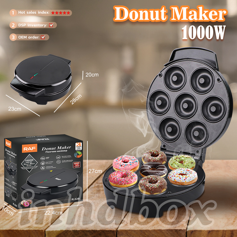 RAF 7/12/16 Holes Mini Donut Maker Electric 16 Donut Machine Doughnut