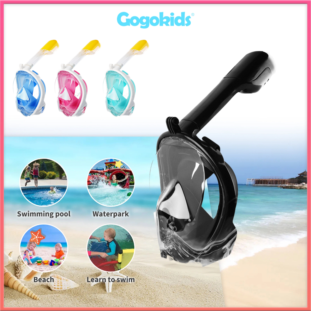 Snorkeling Mask Kids Snorkeling Set Kids Full Face Snorkeling Mask For ...