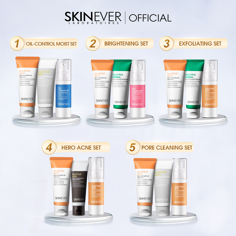 SKINEVER Refreshing Scrub Cleanser Acne Treatment Ice Sleep Masque