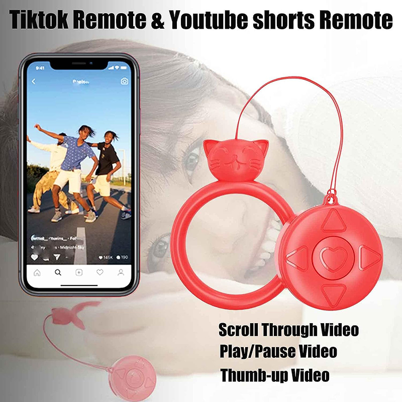 Short Video Page Turner Ring for Tiktok Give Like Bluetooth Wireless Remote  Controller Camera Selfie Video Recording Remote Music Kindle Page Turner