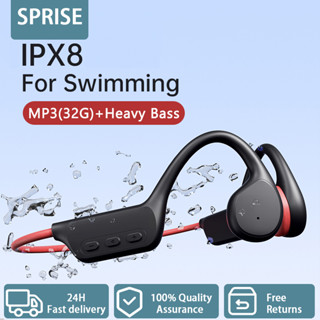 SPRISE X7 Bone Conduction Swimming Bluetooth Headphones With MP3