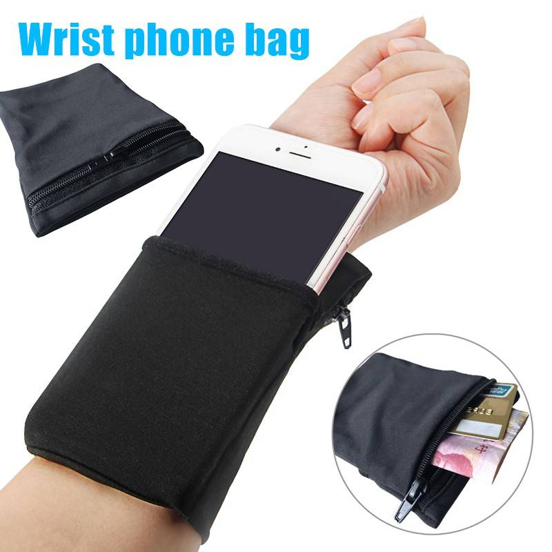 Wrist Phone Holder for Running Jogging Walking Gym Sports Phone Pouch Arm  Band inch Mobile