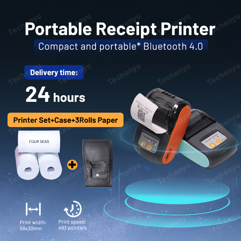 Goojprt Pt 210 Portable Thermal Printer 58mm Receipt Printerbluetoothusb Connection Shopee 4011
