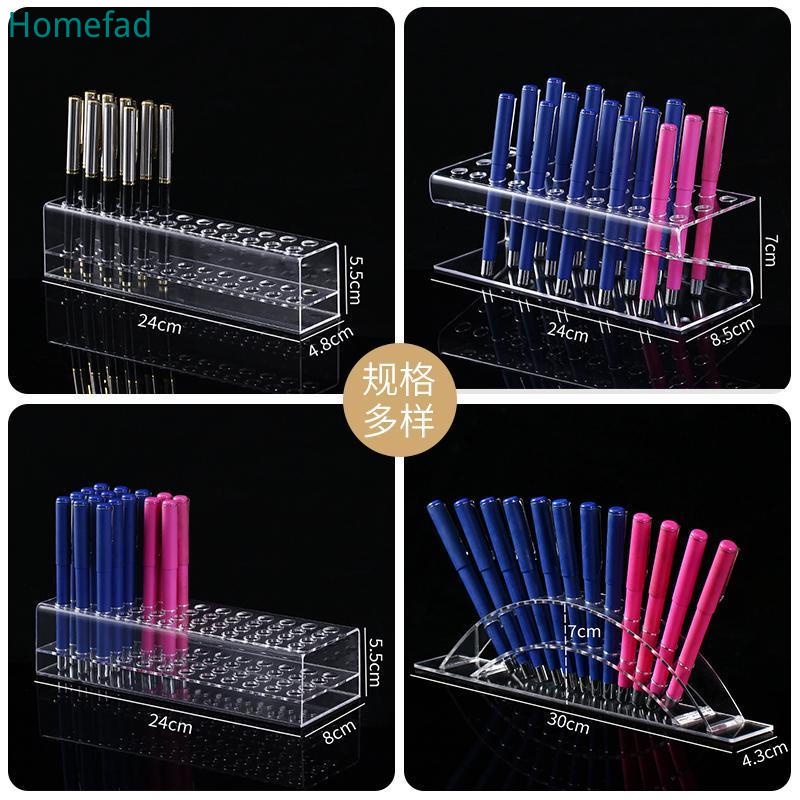 Acrylic pen holder storage stationery store ladder multi-layer display rack  pen holder storage box desktop pen insert shelf