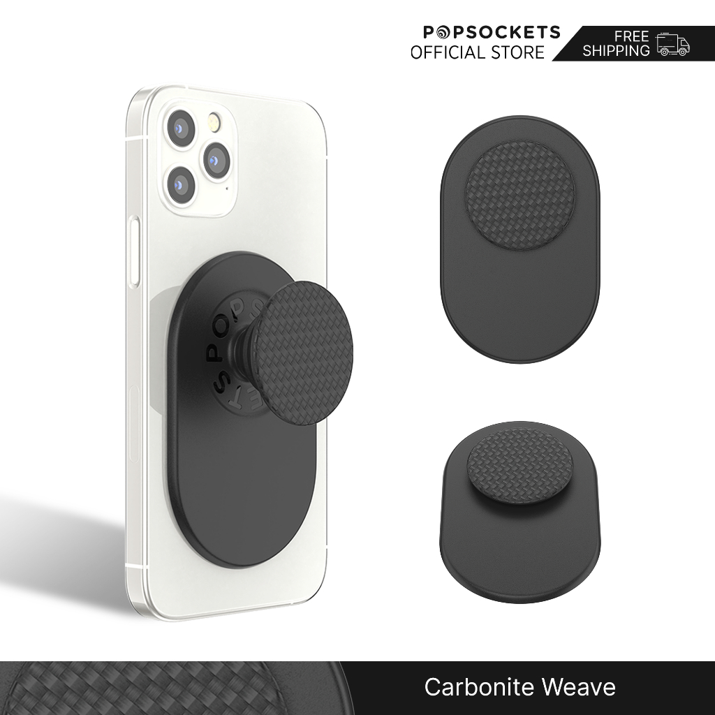 PopSockets Magnetic MagSafe Grip & Stand For IPhone – Carbonite Weave (Open Box)