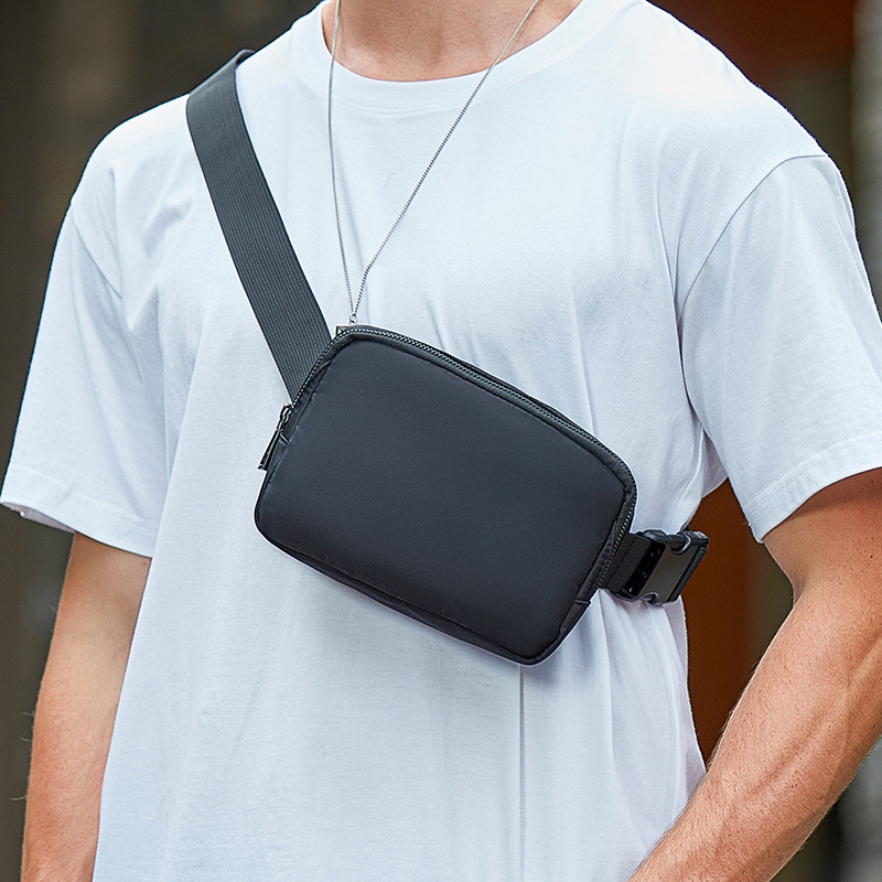 Trendy chest bag men's mobile phone small shoulder bag Street casual ...