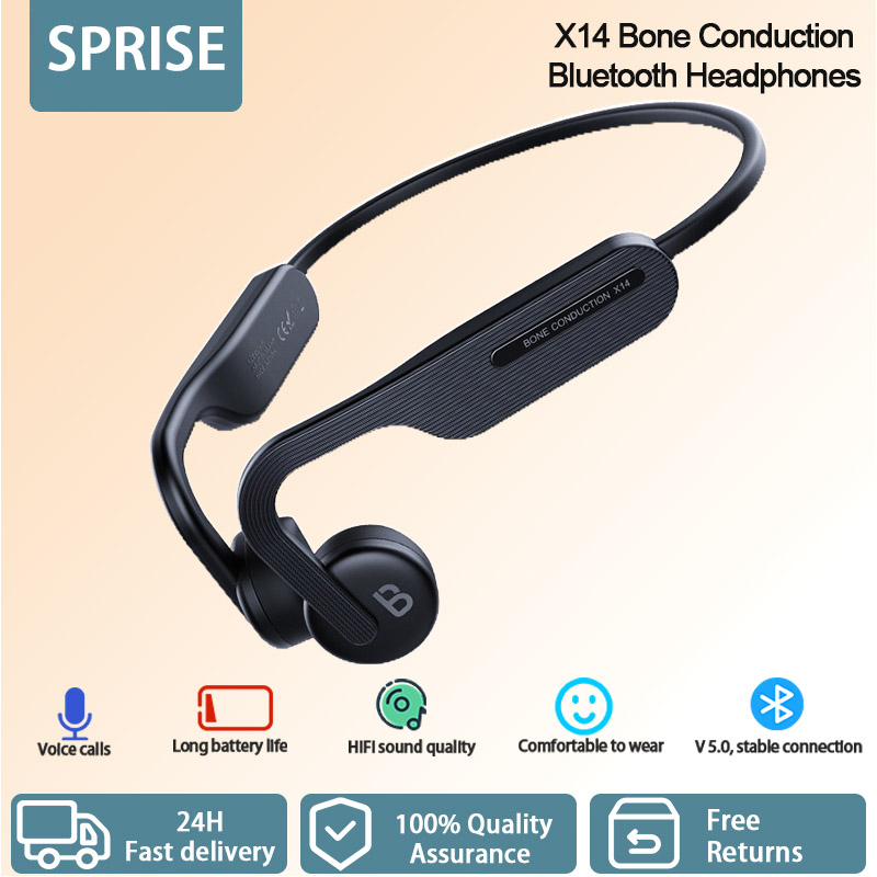 SPRISE X14 Bone conduction Wireless Bluetooth Headphone With Smart ...