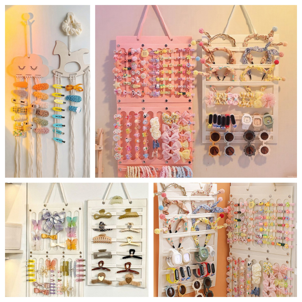 Snph Hair Bows Organizer Wall Large Capacity Headband Holder Storage ...