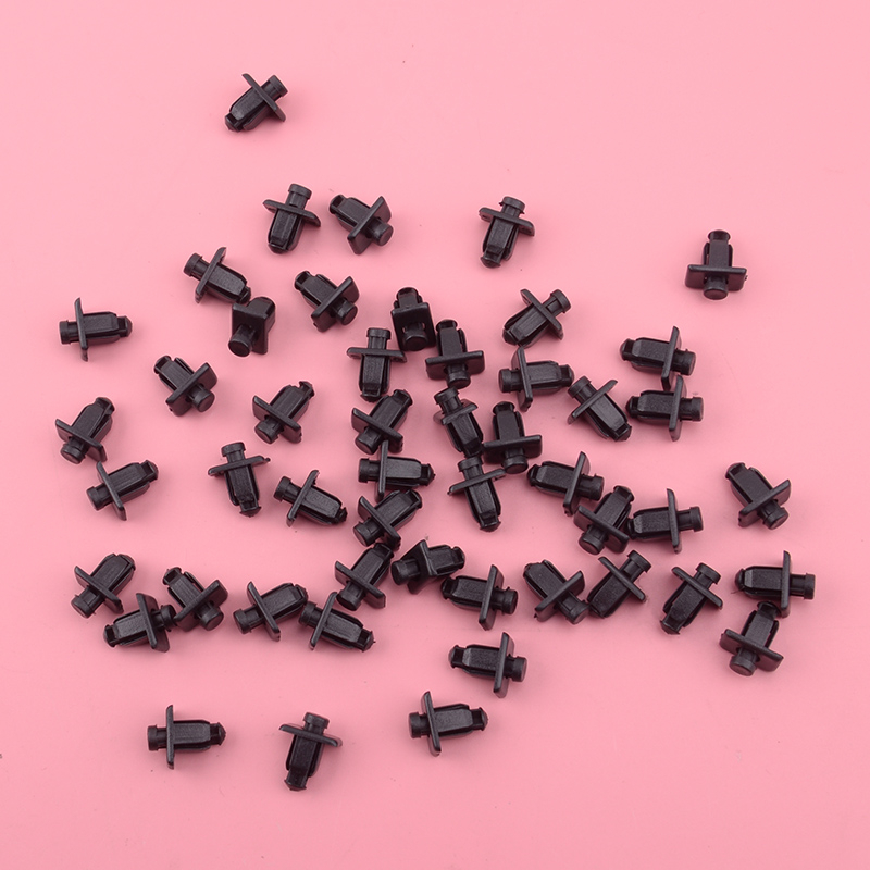 Woodzdon 50 Pack Cowl Grille Clips – Push Type Retainer Fastener For Nissan 66814-01G00