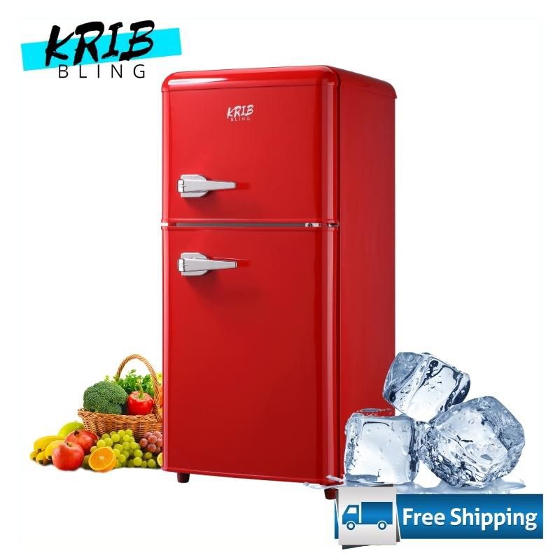 KRIBBLING Inverterre Frigerator With Freezer 80L Small Refrigerator